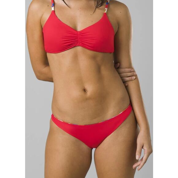 prAna Size Medium Tropics Elina Swim Reversible Bikini Bottom Swimsuit P1-10 - Picture 2 of 10